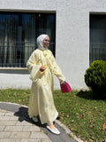 VUA / Bağlama Yakalı Elbise Sarı