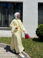 VUA / Bağlama Yakalı Elbise Sarı